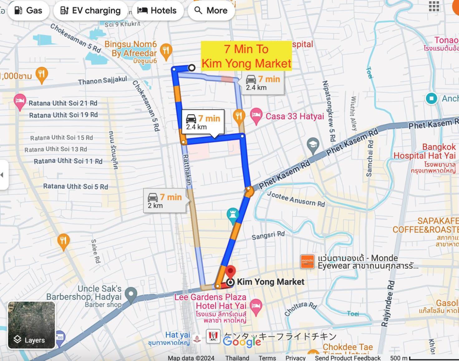 Garmin House 8pax 3br,free Netflix In Hatyai Town Apartamento Ban Khlong Toei